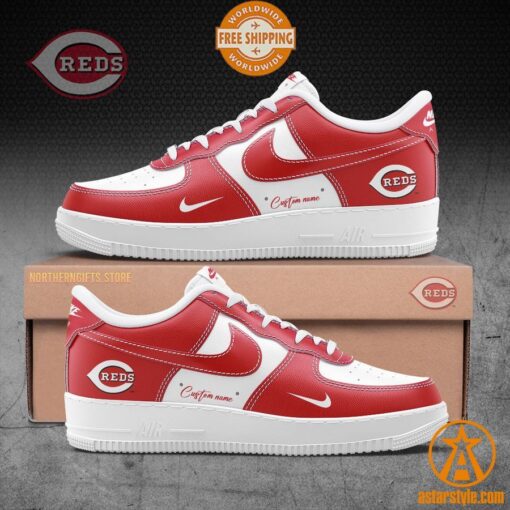 Cincinnati Reds CUSTOM Nike Air Force Shoes