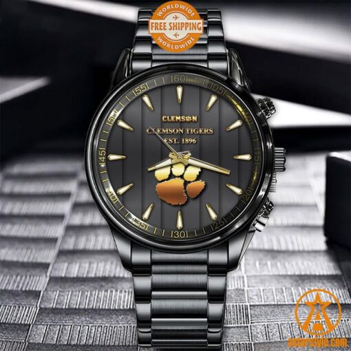 Clemson Tigers Stainless Steel Watch