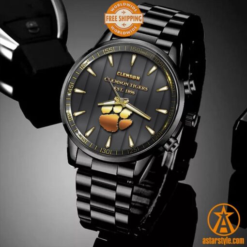 Clemson Tigers Stainless Steel Watch