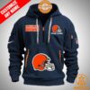 Cleveland Browns Personalized Half Zip Heavy Hoodie .jpg