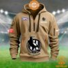 Collingwood Magpies AFL Half Zip Heavy Hoodie Cool look bro