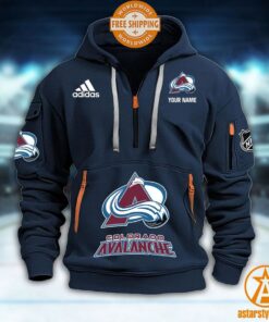 Colorado Avalanche NHL Half Zip Heavy Hoodie