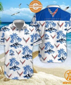 Corvette logo Hawaiian Shirt