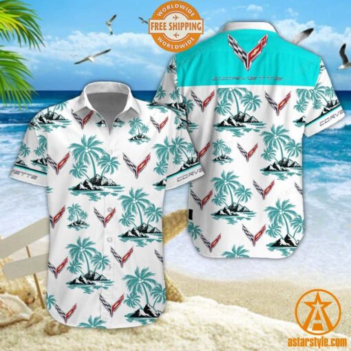 Corvette logo Hawaiian Shirt