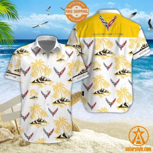 Corvette logo Hawaiian Shirt