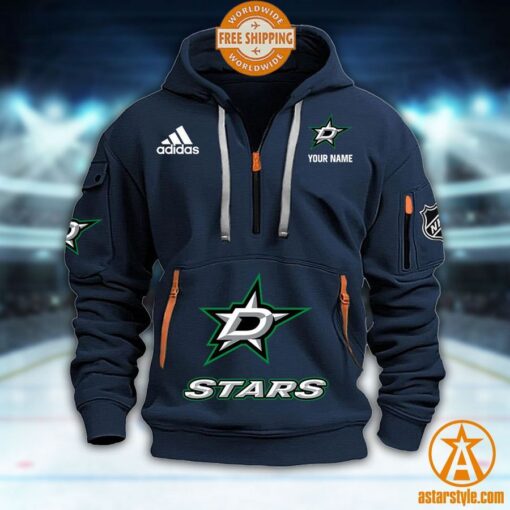 Dallas Stars NHL Half Zip Heavy Hoodie