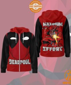 Deadpool Maximum Effort Zip Hoodie