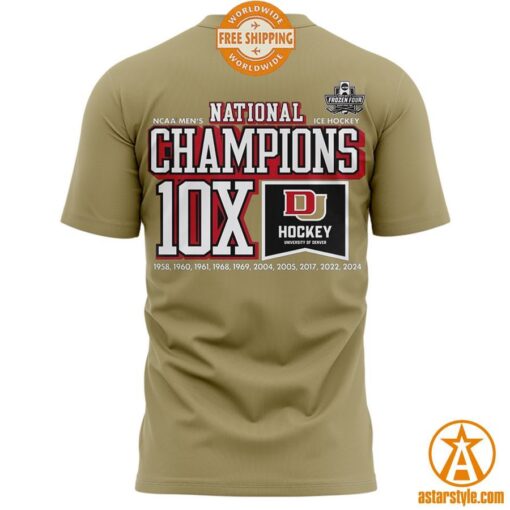 Denver Hockey 2024 NCAA National Champions 10X Shirt