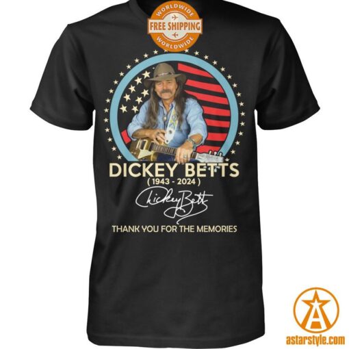 Dickey Betts Allman Brothers Thank You For The Memories Shirt