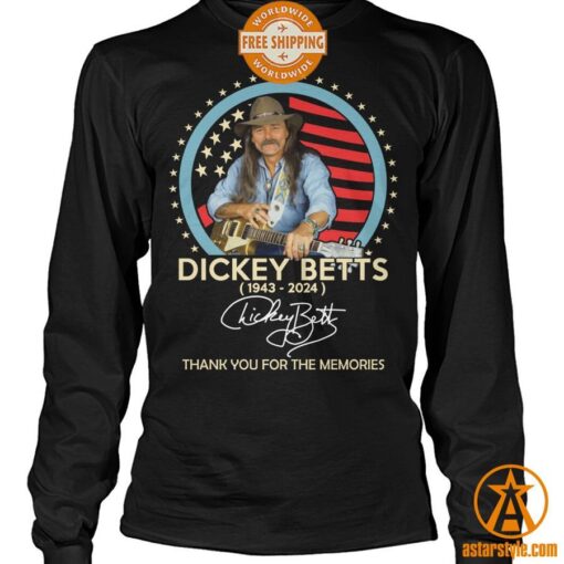 Dickey Betts Allman Brothers Thank You For The Memories Shirt