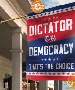 Dictator Or Democracy That Is Choice American Flag