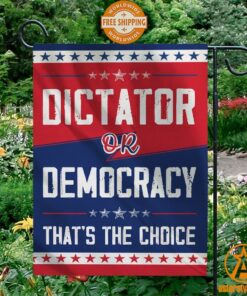 Dictator Or Democracy That Is Choice American Flag