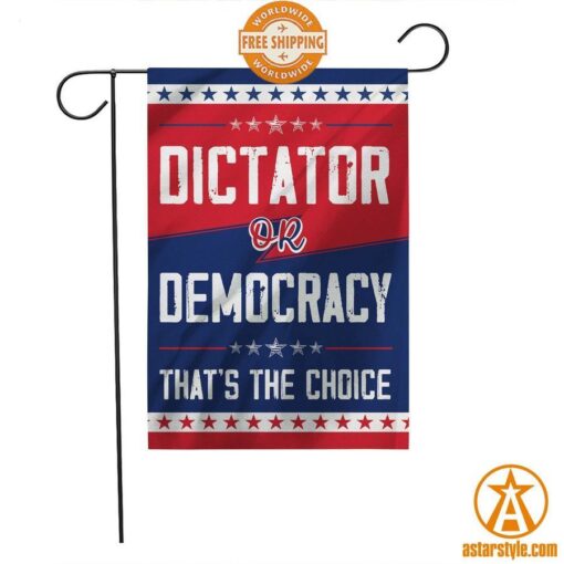 Dictator Or Democracy That Is Choice American Flag