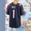 Drake Maye New England Patriots 2024 NFL Draft First Round Pick Player Navy Jersey