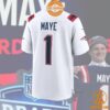 Drake Maye New England Patriots 2024 NFL Draft First Round Pick Player White Jersey