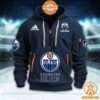 Edmonton Oilers NHL Half Zip Heavy Hoodie Mesmerising