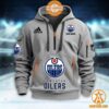 Edmonton Oilers NHL Half Zip Heavy Hoodie Super sober