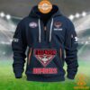 Essendon Bombers AFL Half Zip Heavy Hoodie It is too funny