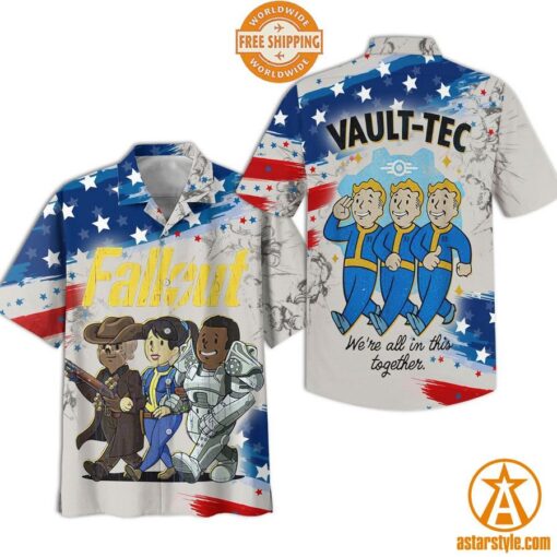 Fallout Vault-Tec We’re All In This Together Hawaiian Shirt