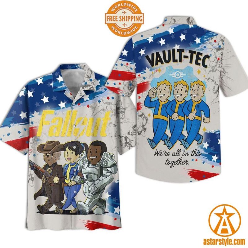 Fallout Vault-Tec We're All In This Together Hawaiian Shirt