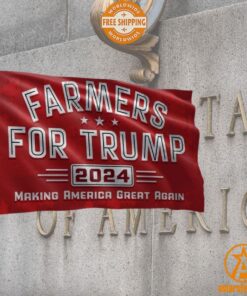 Farmers For Trump Making America Great Again 2024 Flag