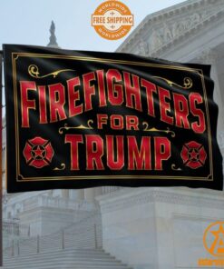 Firefighters For Trump Flag