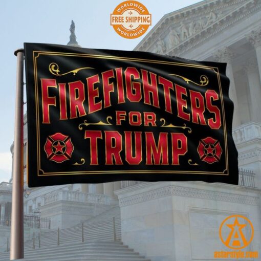 Firefighters For Trump Flag