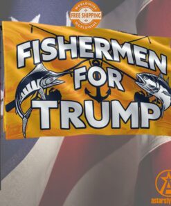 Fisherman For Trump Flag