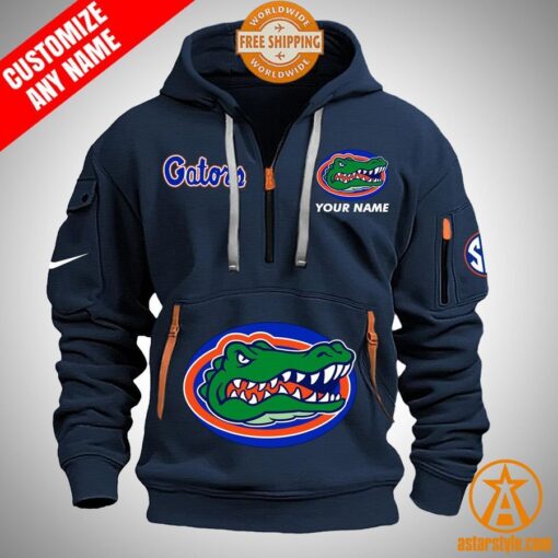 Florida Gators personalized Half Zip Heavy Hoodie