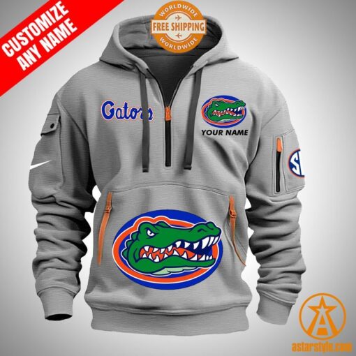 Florida Gators personalized Half Zip Heavy Hoodie