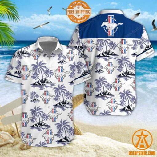 Ford Mustang Hawaiian Shirt, Shorts