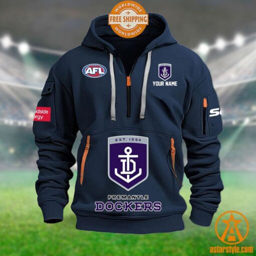 Fremantle Dockers AFL Half Zip Heavy Hoodie