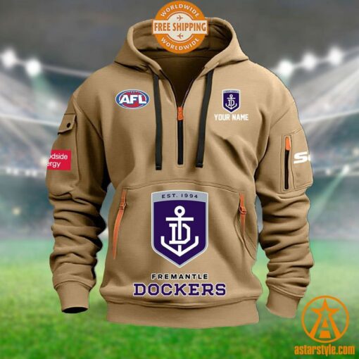 Fremantle Dockers AFL Half Zip Heavy Hoodie