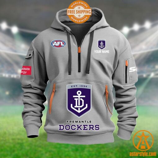 Fremantle Dockers AFL Half Zip Heavy Hoodie