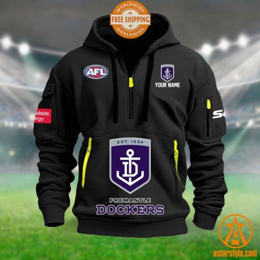 Fremantle Dockers AFL Half Zip Heavy Hoodie