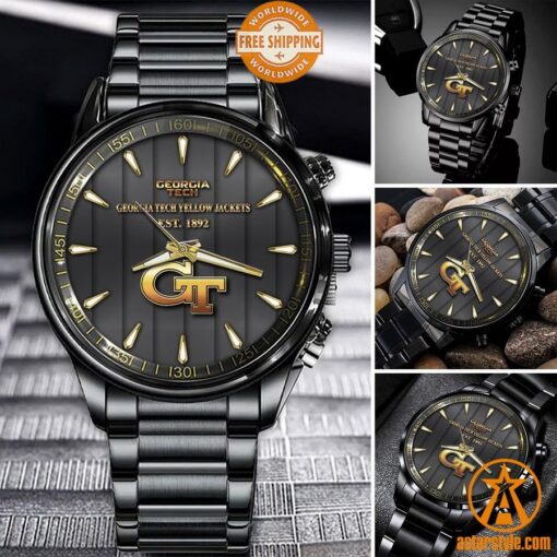 Georgia Tech Yellow Jackets Stainless Steel Watch