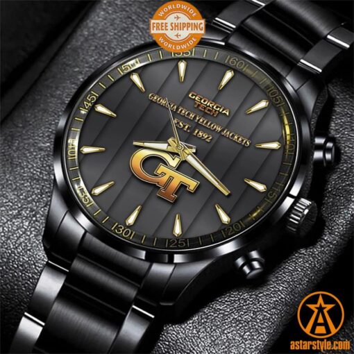 Georgia Tech Yellow Jackets Stainless Steel Watch