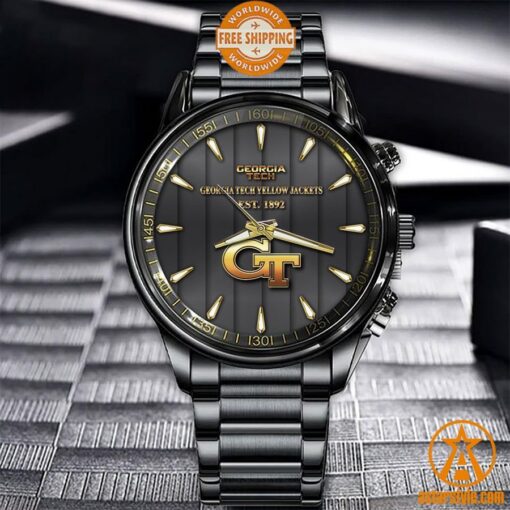 Georgia Tech Yellow Jackets Stainless Steel Watch