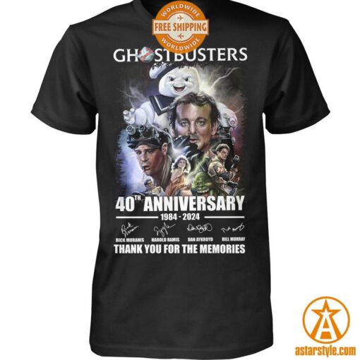 Ghostbusters 40th Anniversary Thank You For The Memories Shirt