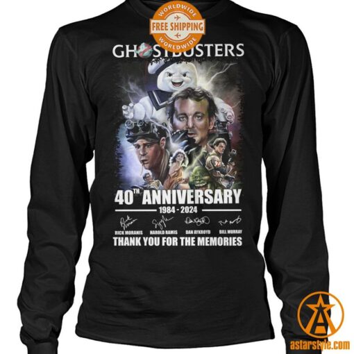 Ghostbusters 40th Anniversary Thank You For The Memories Shirt