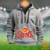 Gold Coast Suns AFL Half Zip Heavy Hoodie Royal Pic of yours