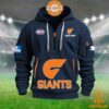 GWS Giants AFL Half Zip Heavy Hoodie Handsome as usual