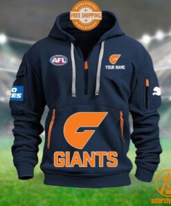 GWS Giants AFL Half Zip Heavy Hoodie