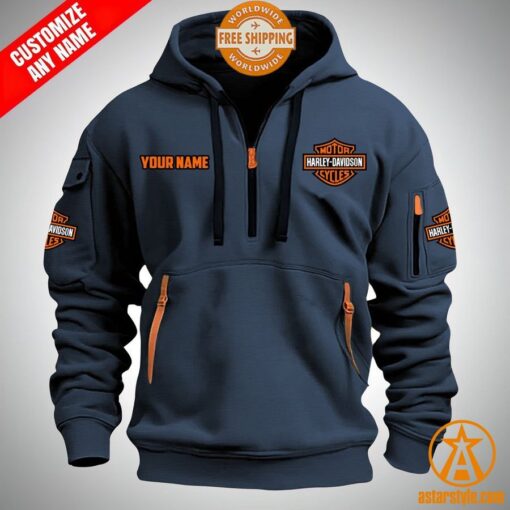 Harley-Davidson CUSTOM Half Zip Heavy Hoodie