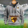 Hawthorn Hawks AFL Half Zip Heavy Hoodie Rocking picture