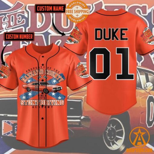 Hazzard County Stunt Driving Baseball Jersey