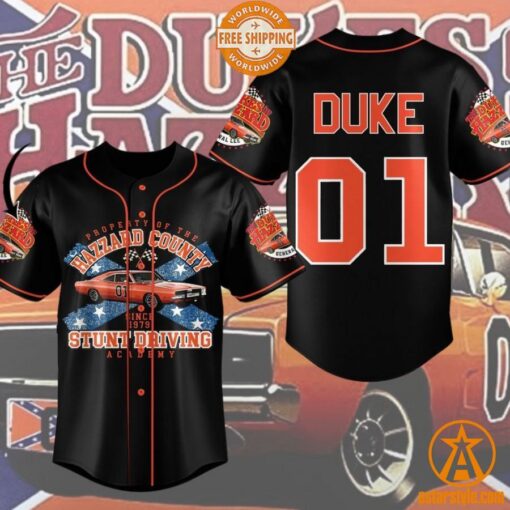 Hazzard County Stunt Driving Baseball Jersey