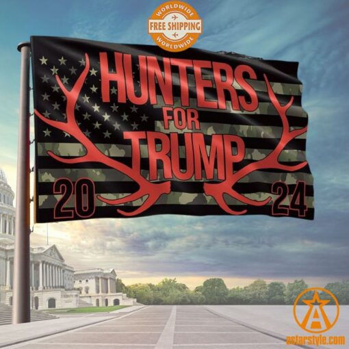 Hunter For Trump 2024 US Flag