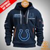 Indianapolis Colts Personalized Half Zip Heavy Hoodie Heroine