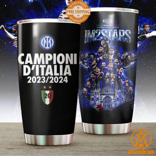 Inter Milan 2023 2024 Campioni D’Italia Tumbler